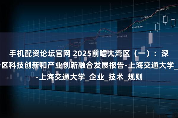 手机配资论坛官网 2025前瞻大湾区（一）：深圳何以引领大湾区科技创新和产业创新融合发展报告-上海交通大学_企业_技术_规则